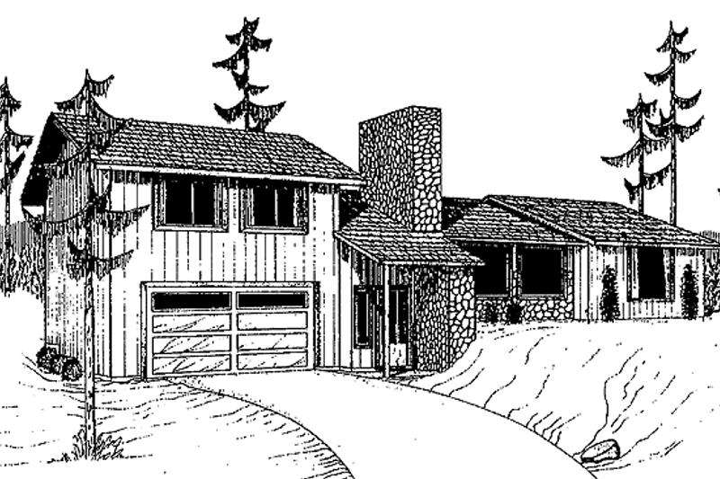 Architectural House Design - Ranch Exterior - Front Elevation Plan #60-881