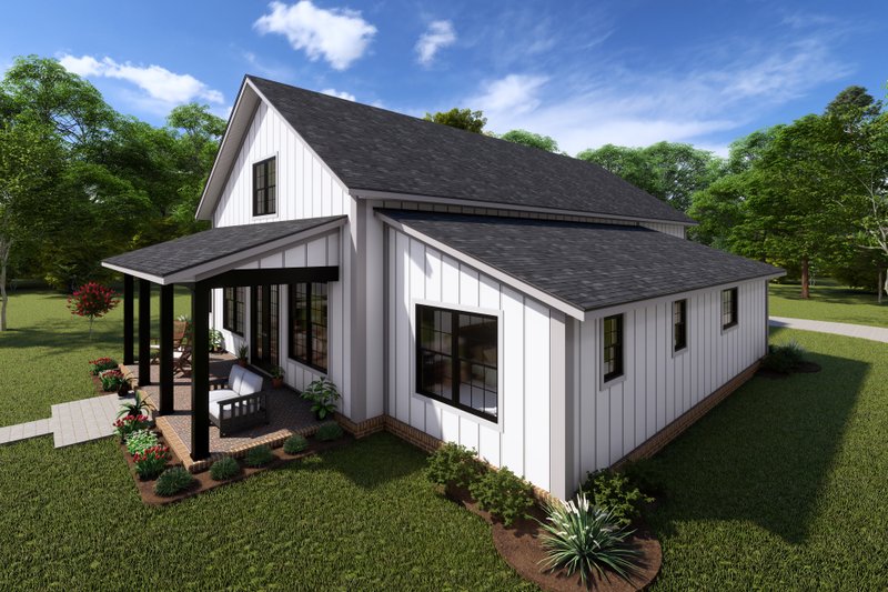 Architectural House Design - Exterior - Other Elevation 1 for Barndominium House Plan #513-2225 - 3 bed, 2 bath
