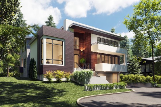 Exterior - Other Elevation for Contemporary House Plan #1066-200 - 5 bed, 5 bath