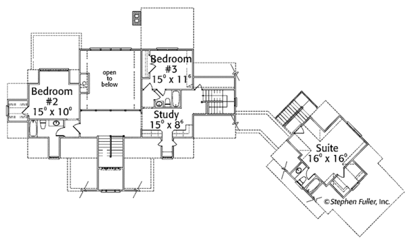 House Plan Design - Craftsman Floor Plan - Upper Floor Plan #429-272