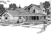 Country Style House Plan - 4 Beds 3.5 Baths 2646 Sq/Ft Plan #124-1081 