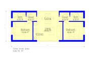 Modern Style House Plan - 2 Beds 2 Baths 530 Sq/Ft Plan #549-29 