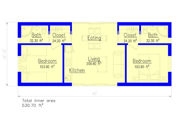 Modern Floor Plan - Main Floor Plan #549-29