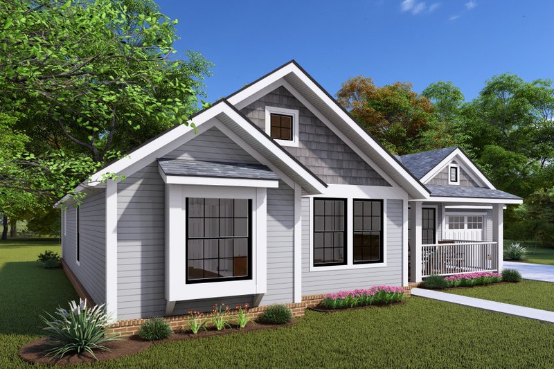 Dream House Plan - Exterior - Other Elevation 2 for Craftsman House Plan #20-1884 - 4 bed, 2 bath
