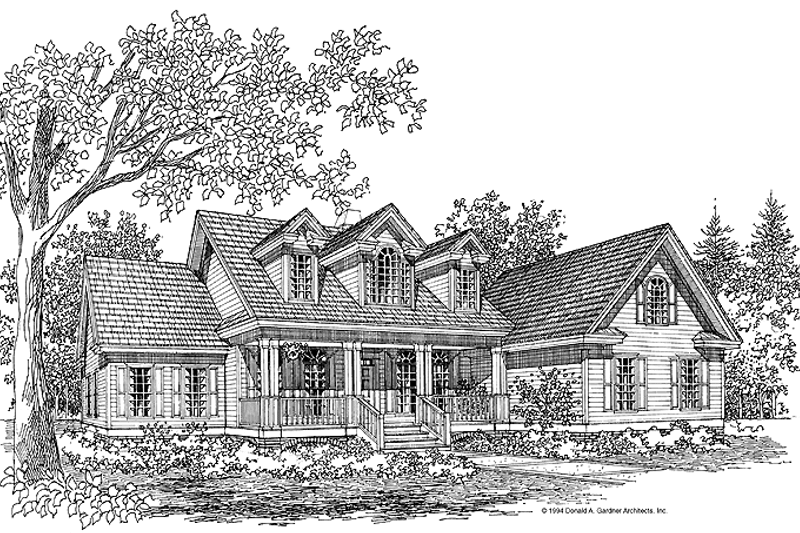 Home Plan - Country Exterior - Front Elevation Plan #929-243