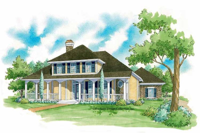 Dream House Plan - Country Exterior - Front Elevation Plan #930-223
