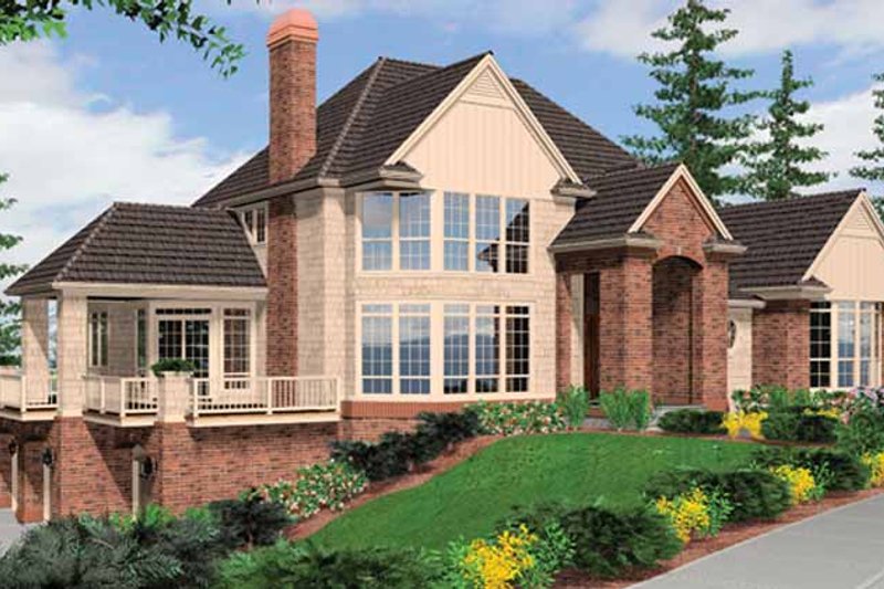 Dream House Plan - Traditional Exterior - Front Elevation Plan #48-893