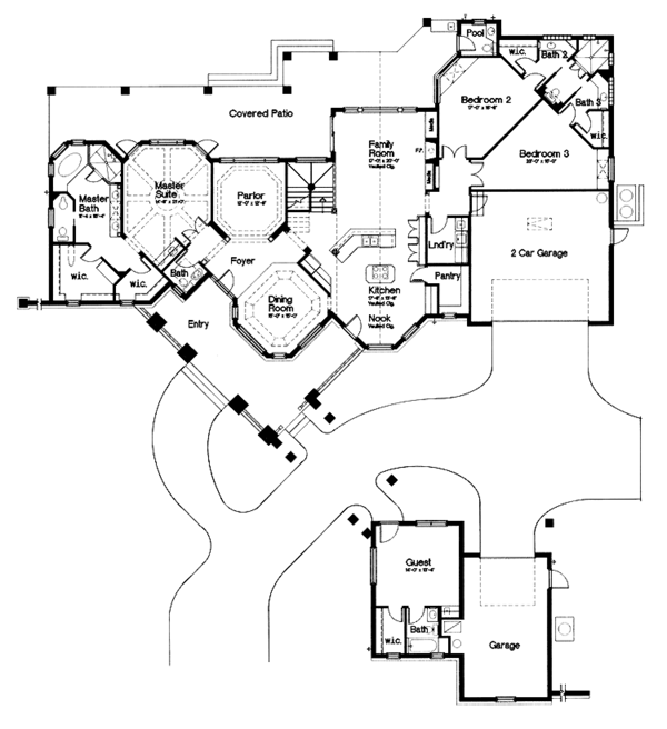 Architectural House Design - Craftsman Floor Plan - Main Floor Plan #417-742
