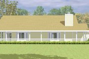 Country Style House Plan - 3 Beds 2 Baths 1676 Sq/Ft Plan #72-1079 Exterior 