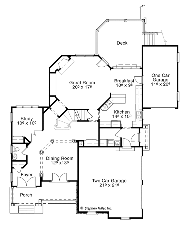 Dream House Plan - Colonial Floor Plan - Main Floor Plan #429-281