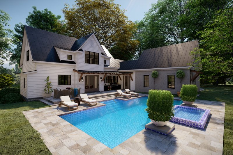 Dream House Plan - Exterior - Rear Elevation for Southern House Plan #1094-4 - 4 bed, 3.5 bath