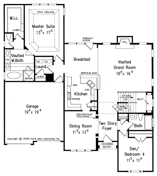 Home Plan - European Floor Plan - Main Floor Plan #927-597