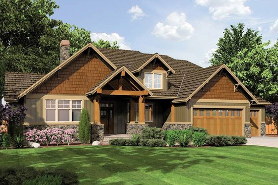 Exterior - Front Elevation 3 for Craftsman House Plan #48-542 - 3 bed, 2.5 bath