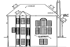 Exterior - Rear Elevation for Country House Plan #927-752 - 3 bed, 3 bath