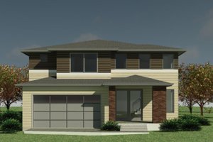 Architectural House Design - Exterior - Front Elevation for Contemporary House Plan #1066-144 - 5 bed, 4.5 bath