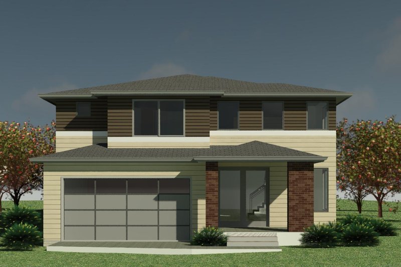 House Plan Design - Contemporary Exterior - Front Elevation Plan #1066-144