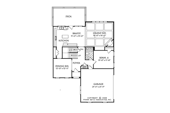 Floor Plan - Main Floor for Traditional House Plan #927-534 - 4 bed, 3 bath