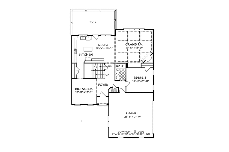 Home Plan - Floor Plan - Main Floor for Traditional House Plan #927-534 - 4 bed, 3 bath