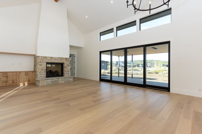 House Blueprint - Interior - Family Room 1 for Contemporary House Plan #892-44 - 3 bed, 3.5 bath