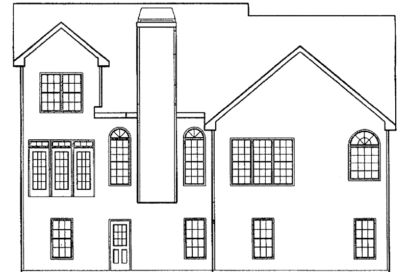 Home Plan - Exterior - Rear Elevation for Country House Plan #927-611 - 3 bed, 2.5 bath