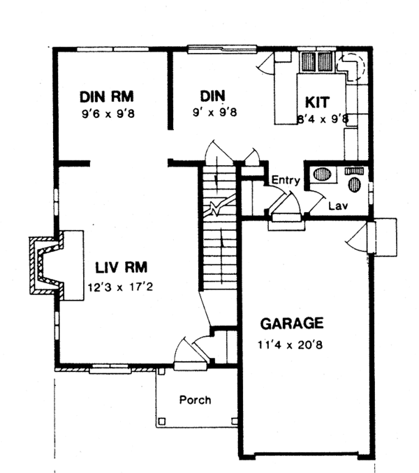 Home Plan - Country Floor Plan - Main Floor Plan #316-204