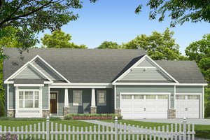 Architectural House Design - Ranch Exterior - Front Elevation Plan #1010-183