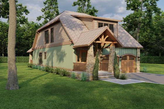 Exterior - Front Elevation 3 for Craftsman House Plan #17-2912 - 3 bed, 2.5 bath