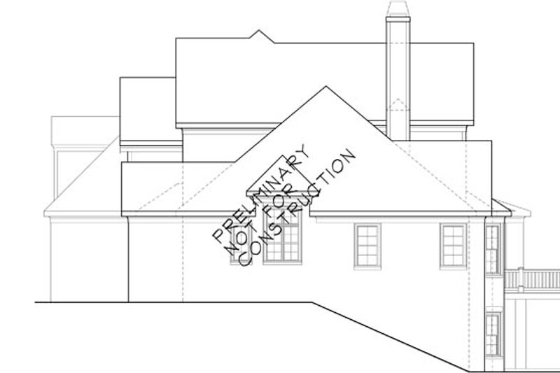 Home Plan - Exterior - Other Elevation for European House Plan #927-531 - 4 bed, 3.5 bath