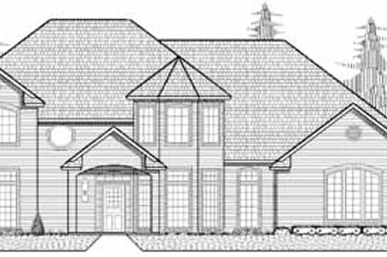 Exterior - Front Elevation for Traditional House Plan #65-190 - 4 bed, 3.5 bath