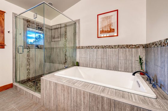 Interior - Master Bathroom 1 for Barndominium House Plan #1042-18 - 3 bed, 3 bath