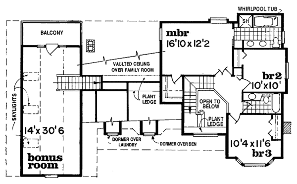 House Plan Design - Victorian Floor Plan - Upper Floor Plan #47-827