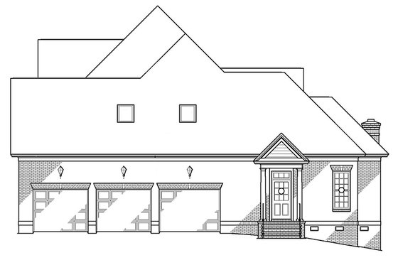 Exterior - Other Elevation for Traditional House Plan #1054-8 - 5 bed, 4.5 bath
