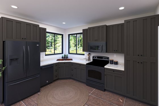 Interior - Kitchen for Modern House Plan #1060-326 - 1 bed, 1.5 bath