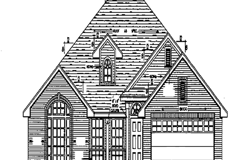Home Plan - Ranch Exterior - Front Elevation Plan #42-529