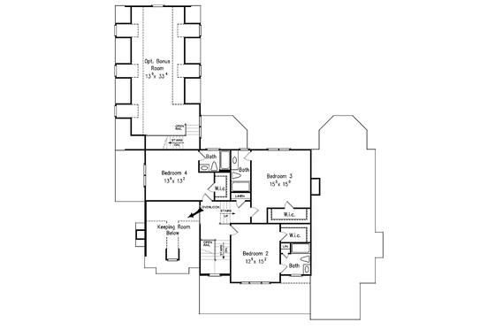 Floor Plan - Upper Floor for Country House Plan #927-260 - 4 bed, 4.5 bath