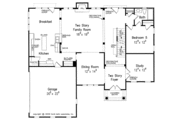 Colonial Style House Plan - 5 Beds 4 Baths 3301 Sq/Ft Plan #927-858 