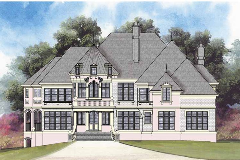 Home Plan - Exterior - Front Elevation 5 for Country House Plan #119-409 - 5 bed, 4 bath