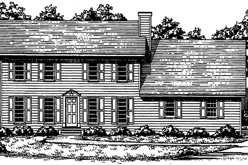 House Design - Colonial Exterior - Front Elevation Plan #30-289
