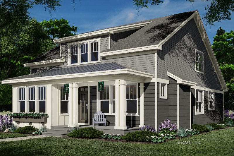 House Design - Exterior - Front Elevation 4 for Traditional House Plan #51-1257 - 3 bed, 3.5 bath