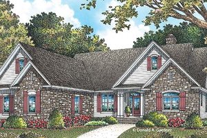 Exterior - Front Elevation 3 for Traditional House Plan #929-959 - 3 bed, 3 bath