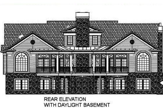 Exterior - Other Elevation for Classical House Plan #119-158 - 3 bed, 2.5 bath