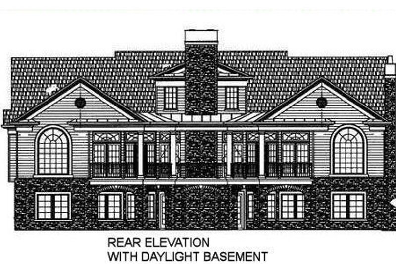 House Design - Exterior - Other Elevation for Classical House Plan #119-158 - 3 bed, 2.5 bath