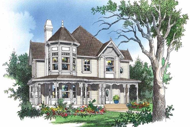 Victorian Style House Plan - 3 Beds 2.5 Baths 2350 Sq/Ft Plan #929-306