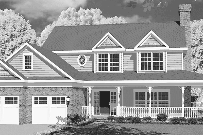 Dream House Plan - Exterior - Front Elevation 3 for Victorian House Plan #11-254 - 4 bed, 2.5 bath