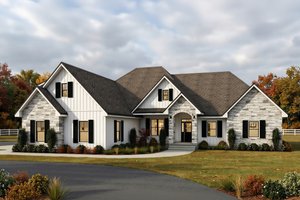 Craftsman Exterior - Front Elevation Plan #1084-4