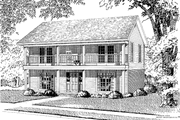 Classical Style House Plan - 4 Beds 2 Baths 2010 Sq/Ft Plan #17-3239 