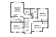 Country Style House Plan - 4 Beds 2.5 Baths 2378 Sq/Ft Plan #1010-89 
