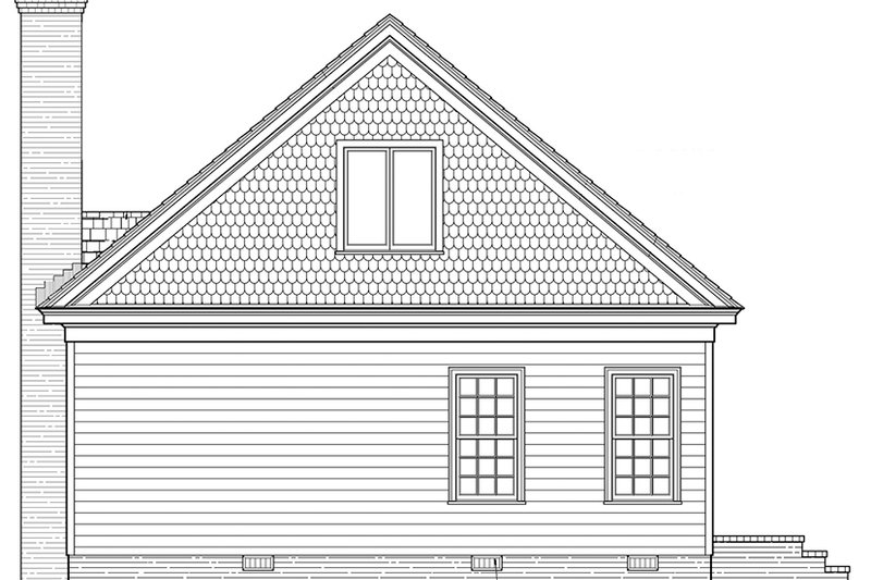 Home Plan - Exterior - Rear Elevation for Ranch House Plan #137-369 - 3 bed, 2 bath