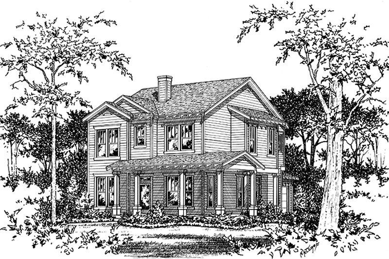 Home Plan - Country Exterior - Front Elevation Plan #472-365