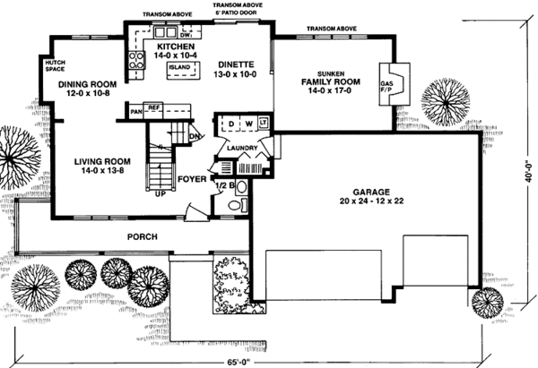 Home Plan - Prairie Floor Plan - Main Floor Plan #981-35